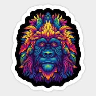 Funky Hippie Gorilla Sticker